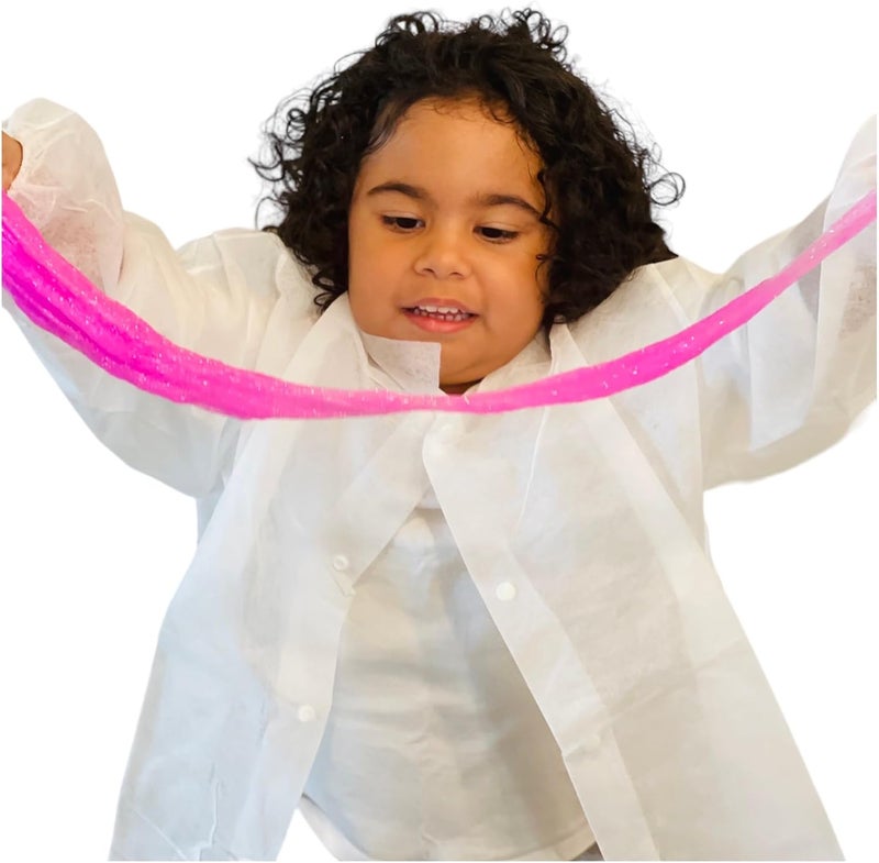 Mr Disposable Disposable Children's Lab Coats with Snaps, Elastic Wrists, Collar, White, Pack of 10 (Medium) - Image 2